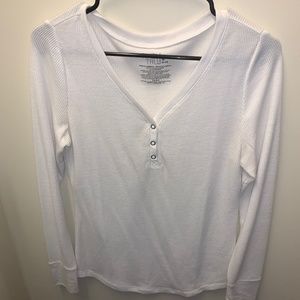 Waffle Knit, Long-sleeve Tee